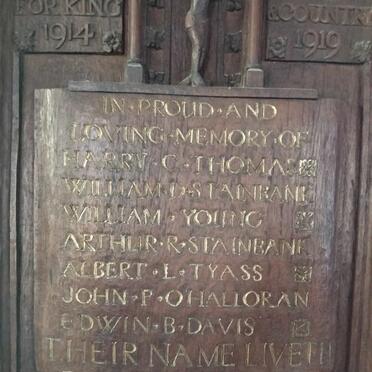 3. WWI Memorial 1914-1919