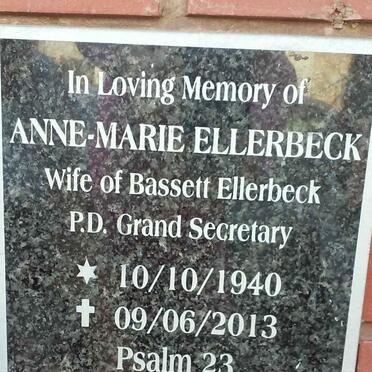 ELLERBECK Anne-Marie 1940-2013