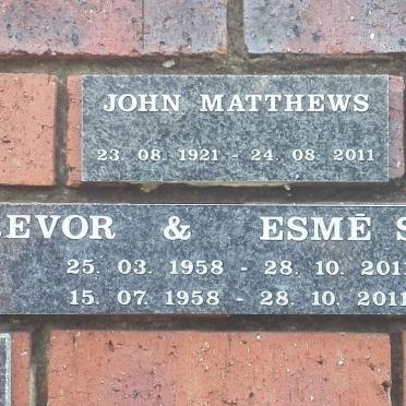 SYKES Trevor 1958-2011 &amp; Esme 1958-2011