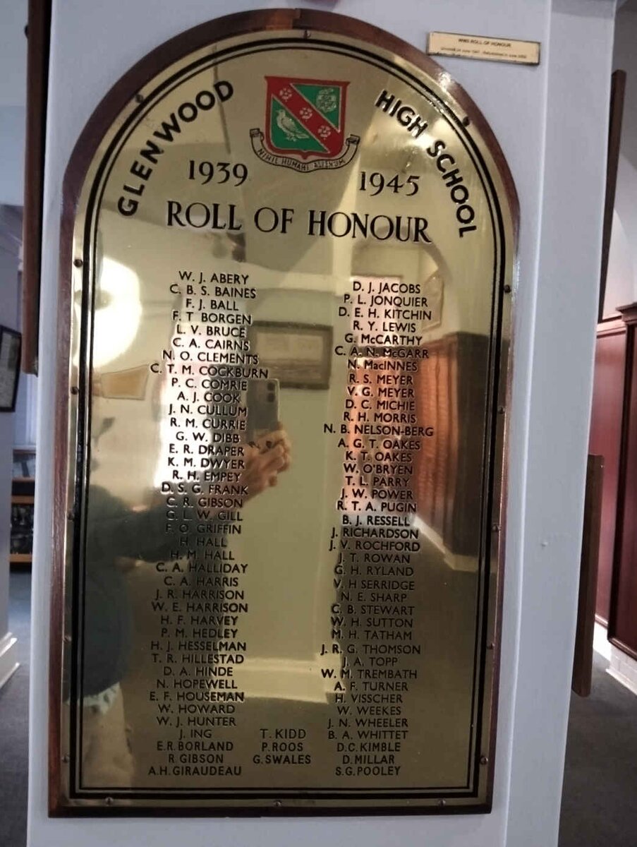 03. Glenwood Roll of Honour 1939-1945
