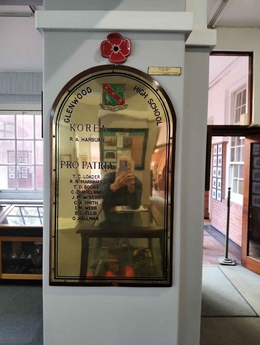 04. Glenwood Roll of Honour - Korea / Pro Patria