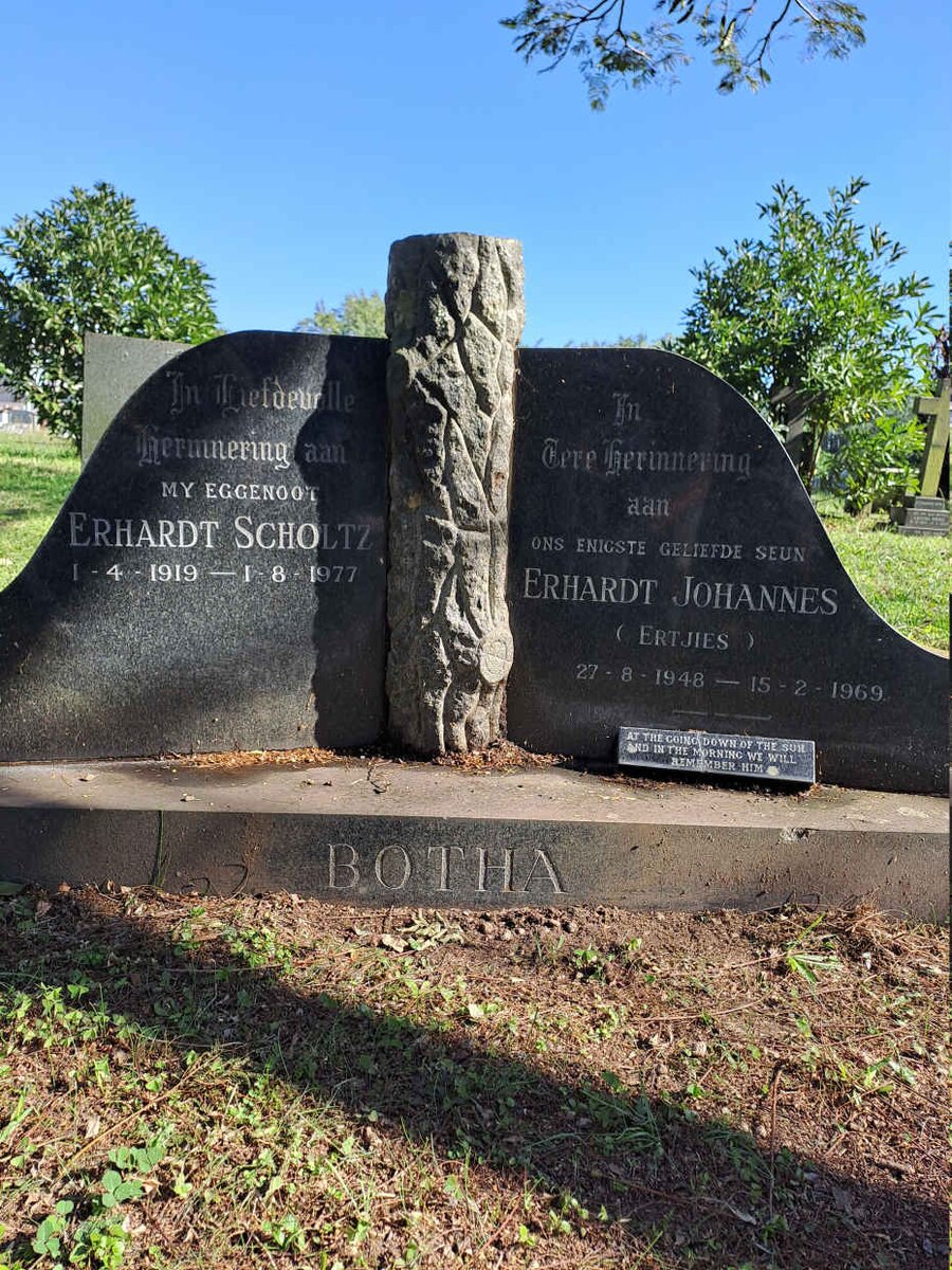 BOTHA Erhardt Scholtz 1919-1977 :: BOTHA Erhardt Johannes 1948-1969