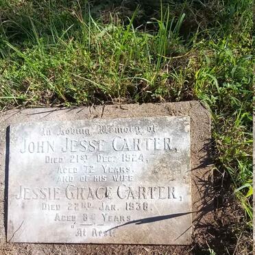 CARTER John Jesse -1924 & Jessie Grace 1938