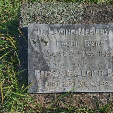 BAIN Ferdie -1928 & Constance Edith -1942