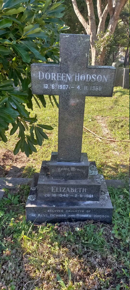 HODSON Doreen 1907-1968 :: HODSON Elizabeth 1940-1961