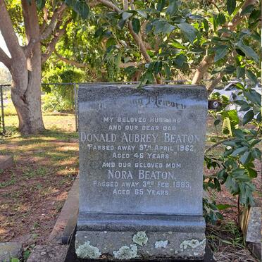 BEATON Donald Aubrey -1962 & Nora -1983