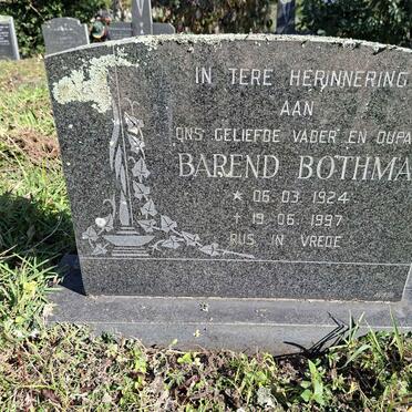 BOTHMA Barend 1924-1997