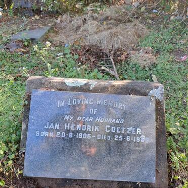 COETZER Jan Hendrik 1906-1969