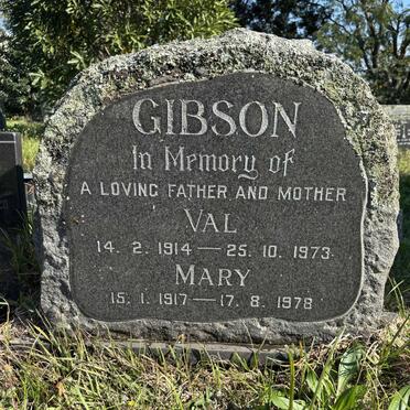 GIBSON Val 1914-1973 & Mary 1917-1978