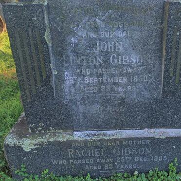 GIBSON John Linton -1950 & Rachel -1955