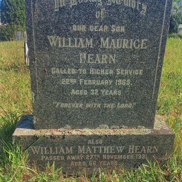 HEARN William Maurice -1965 :: HEARN William Mathew -1931