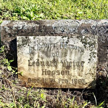 HOPSON Leonard Victor -1959