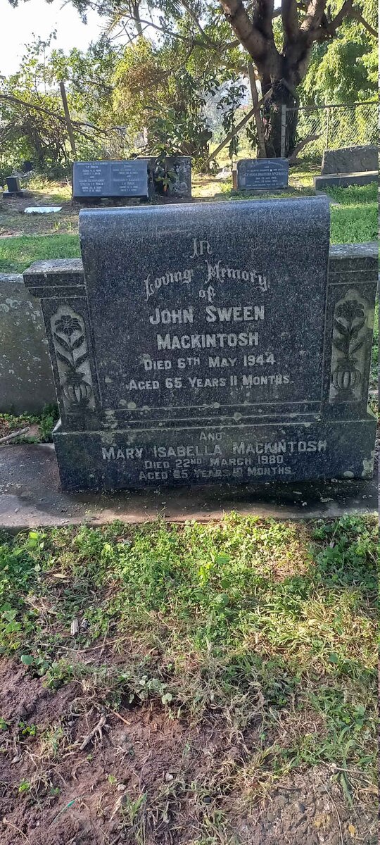 MACKINTOSH John Sween -1944 :: MACKINTOSH Mary Isabella -1980