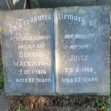 MACKINTOSH Donald -1974 & Joyce -1986