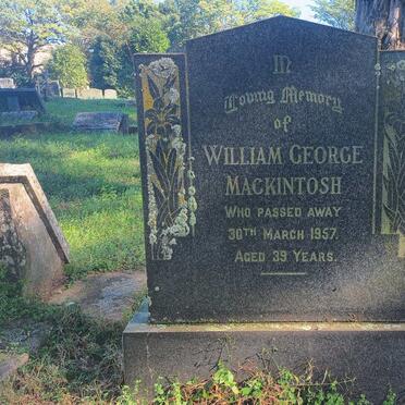 MACKINTOSH William George -1957