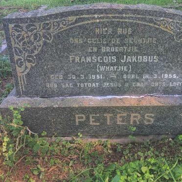 PETERS Franscois Jakobus 1951-1955