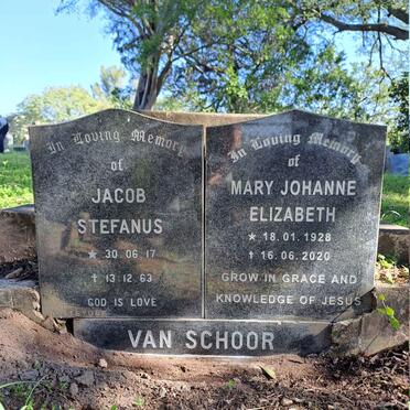 SCHOOR Jacob Stefanus, van 1917-1963 :: SCHOOR Mary Johanne Elizabeth, van 1928-2020