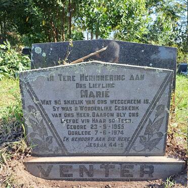 VENTER Marie 1955-1974