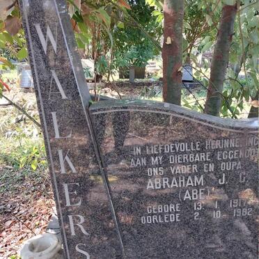 WALKERS Abraham J.G. 1917-1982