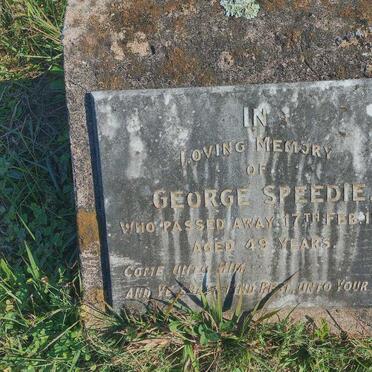 SPEEDIE George -1931