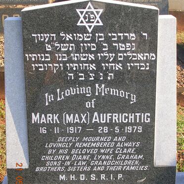 AUFRICHTIG Mark 1917-1979