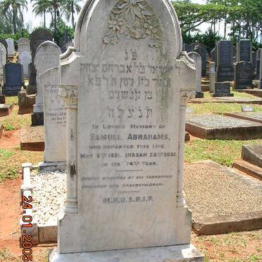ABRAHAMS Samuel -1921