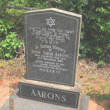 AARONS Annie Sarah -1987