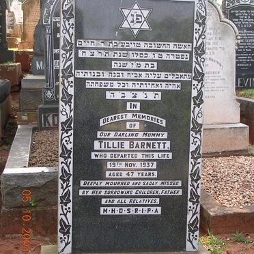 BARNETT Tillie -1937