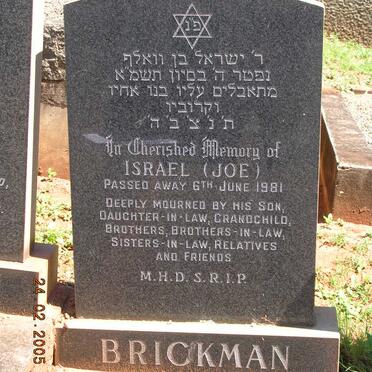 BRICKMAN Israel -1981