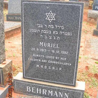 BEHRMANN Muriel 1913-1982