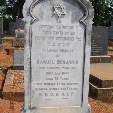 BENJAMIN Samuel -1947