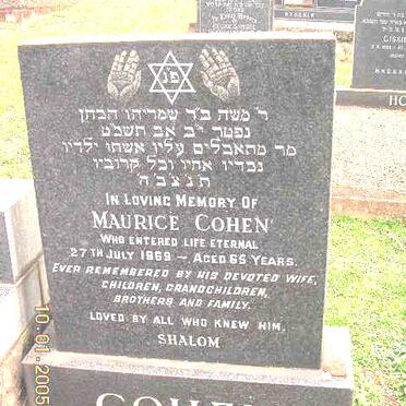 COHEN Maurice -1969