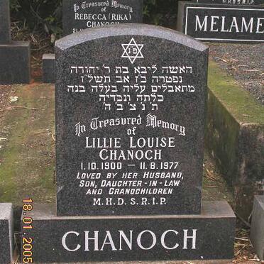 CHANOCH Lillie Louise 1900-1977