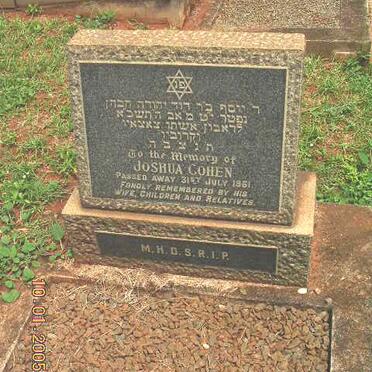 COHEN Joshua -1961