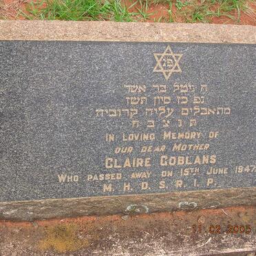 COBLANS Claire -1947