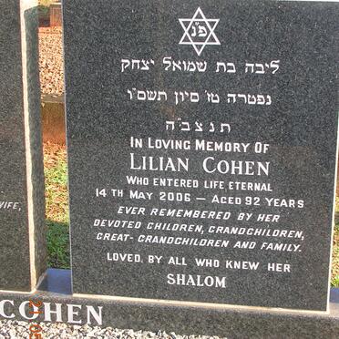 COHEN Lilian -2006