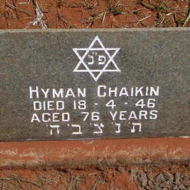 CHAIKIN Hyman -1946