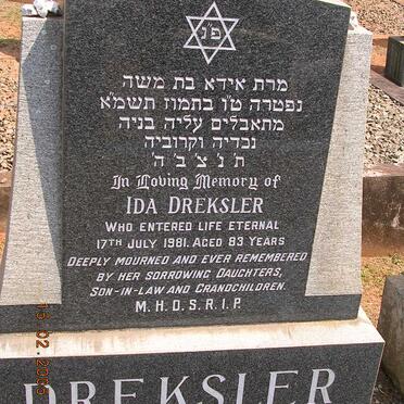 DREKSLER Ida -1981