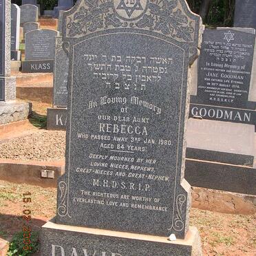 DAVIDSON Rebecca -1960