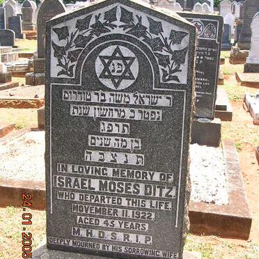 DITZ Israel Moses -1922