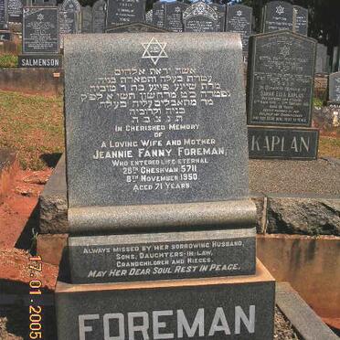 FOREMAN Jeannie Fanny -1950