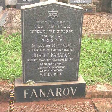 FANAROV Joseph -197?