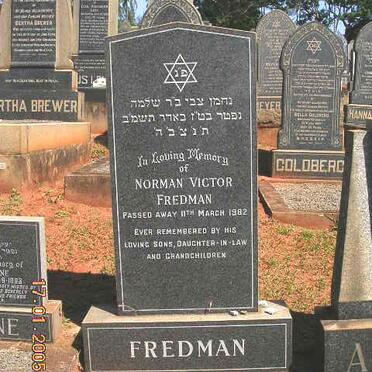 FREDMAN Norman Victor -1982