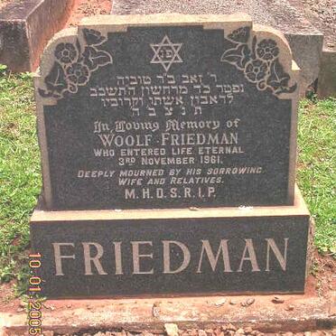 FRIEDMAN Woolf -1961