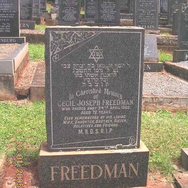 FREEDMAN Cecil Joseph -1963