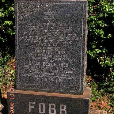FOBB Lawrence -1965 &amp; Sarah Bessie -1960