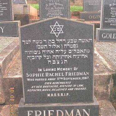 FRIEDMAN Sophie Rachel -1967
