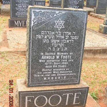 FOOTE Arnold W. -1951