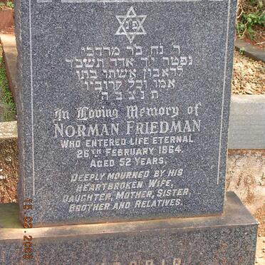 FRIEDMAN Norman -1964