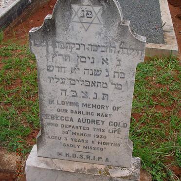 GOLD Rebecca Audrey -1930